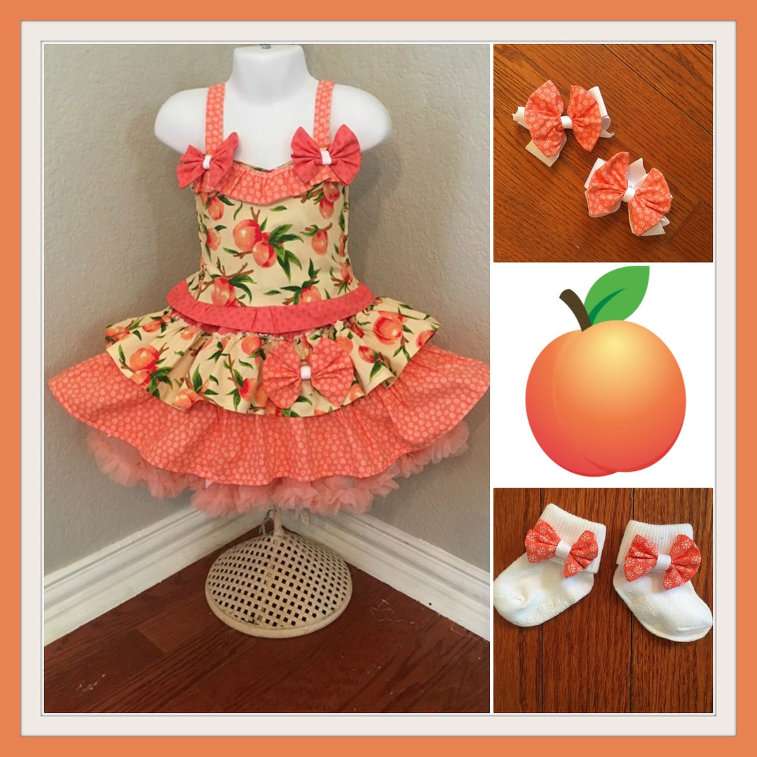 Peach Pageant Outfit, Peach Festival, First Birthday Party,peaches