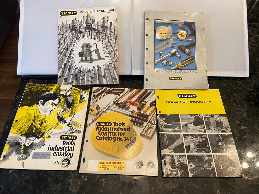 Stanley Tools Catalogs (5) Lot Industry Industrial Vintage No 34i No 60 ...