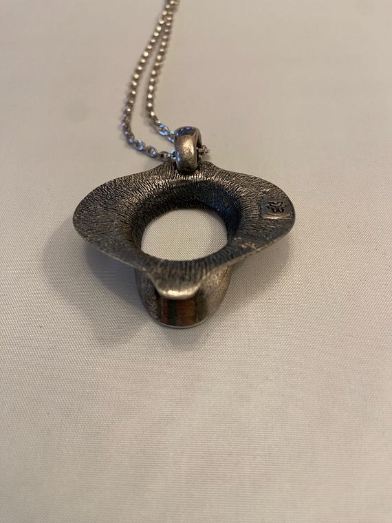 Guy Vidal Vertebra Brutalist Necklace Vintage Modernist Jewelry View 5