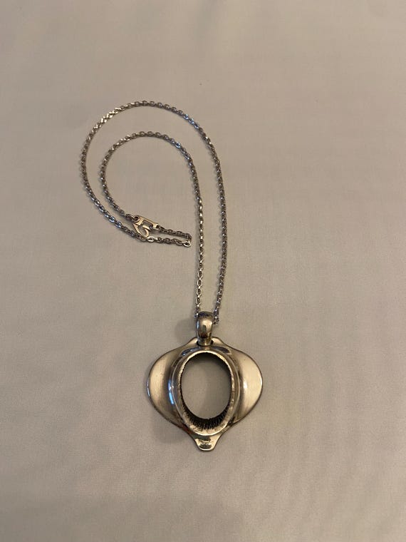 Guy Vidal Vertebra Brutalist Necklace Vintage Modernist Jewelry