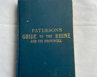 Paterson's Guide to the Rhine Vintage Travel Book Map