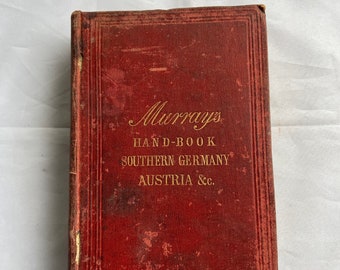 Murrays Hand-book Travel Germany Austria 1879 Antique Book