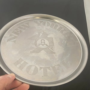 New Yorker Hotel Original Art Deco Hotel Bar Tray 1940s