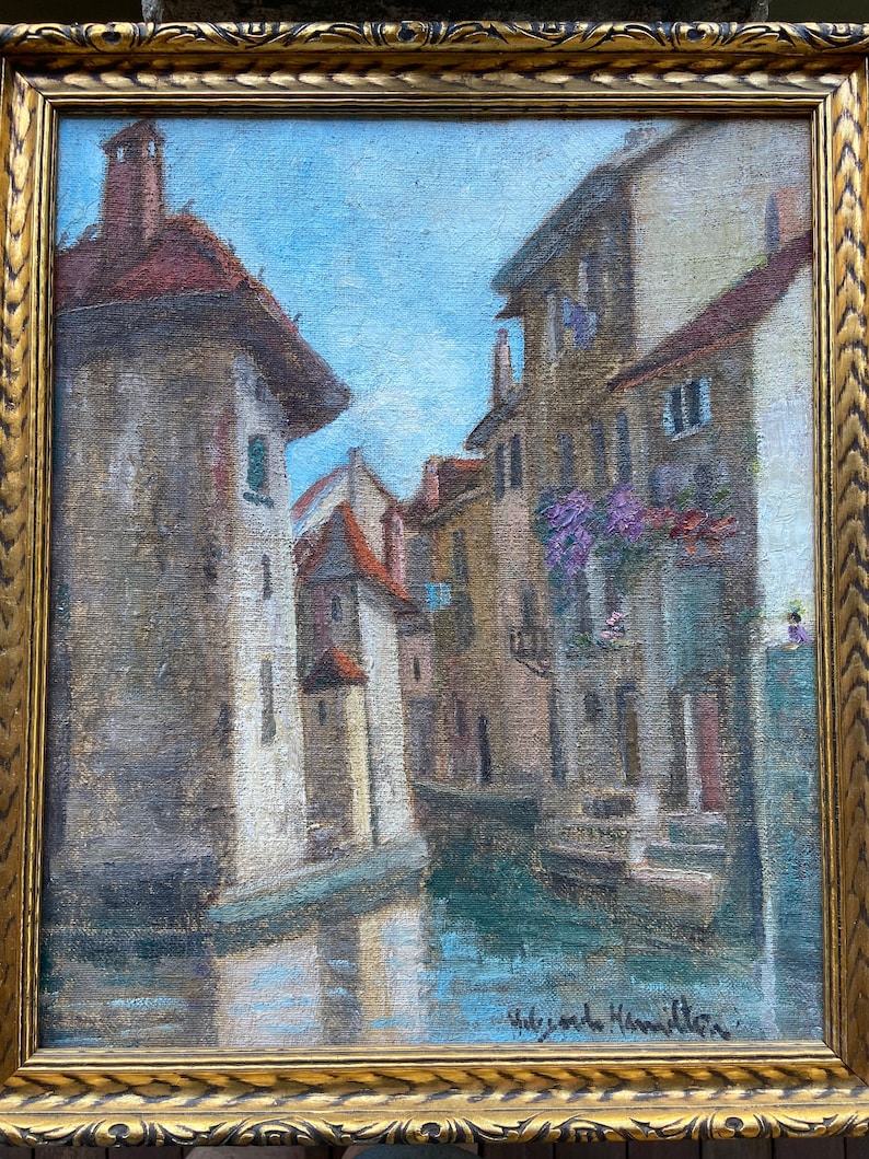 Hildegarde Hume Hamilton American artist oil on canvas 1898-1970 painting 40s