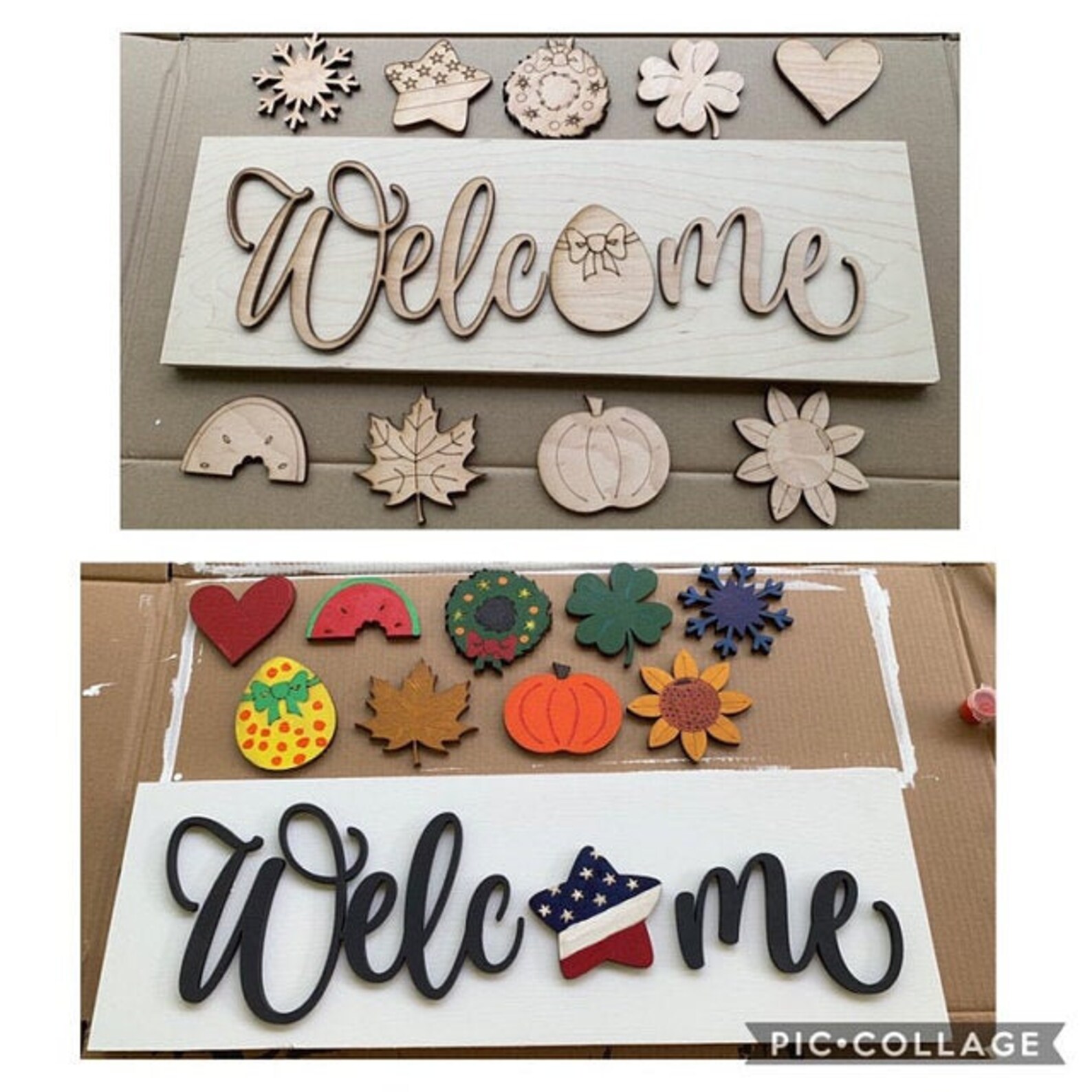 24 DIY Wood Sign Kit / Take and Make Kit / DIY / Etsy