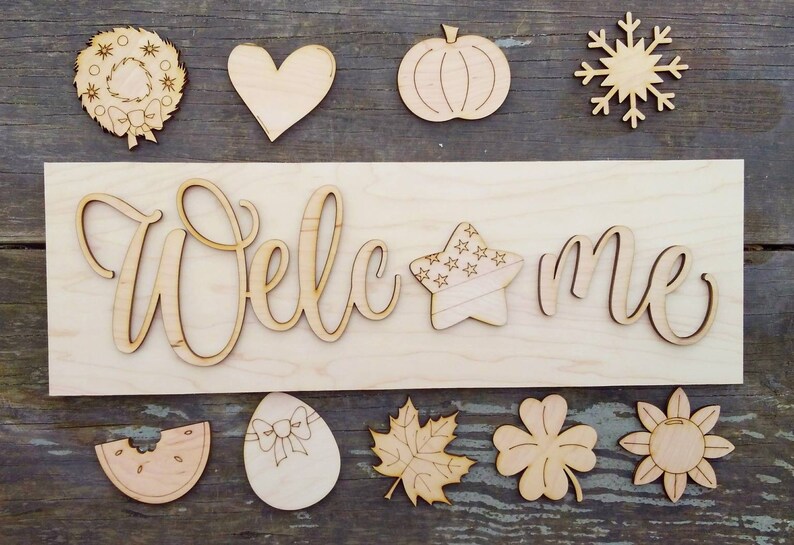 24 DIY Wood Sign Kit / Take and Make Kit / DIY / Etsy