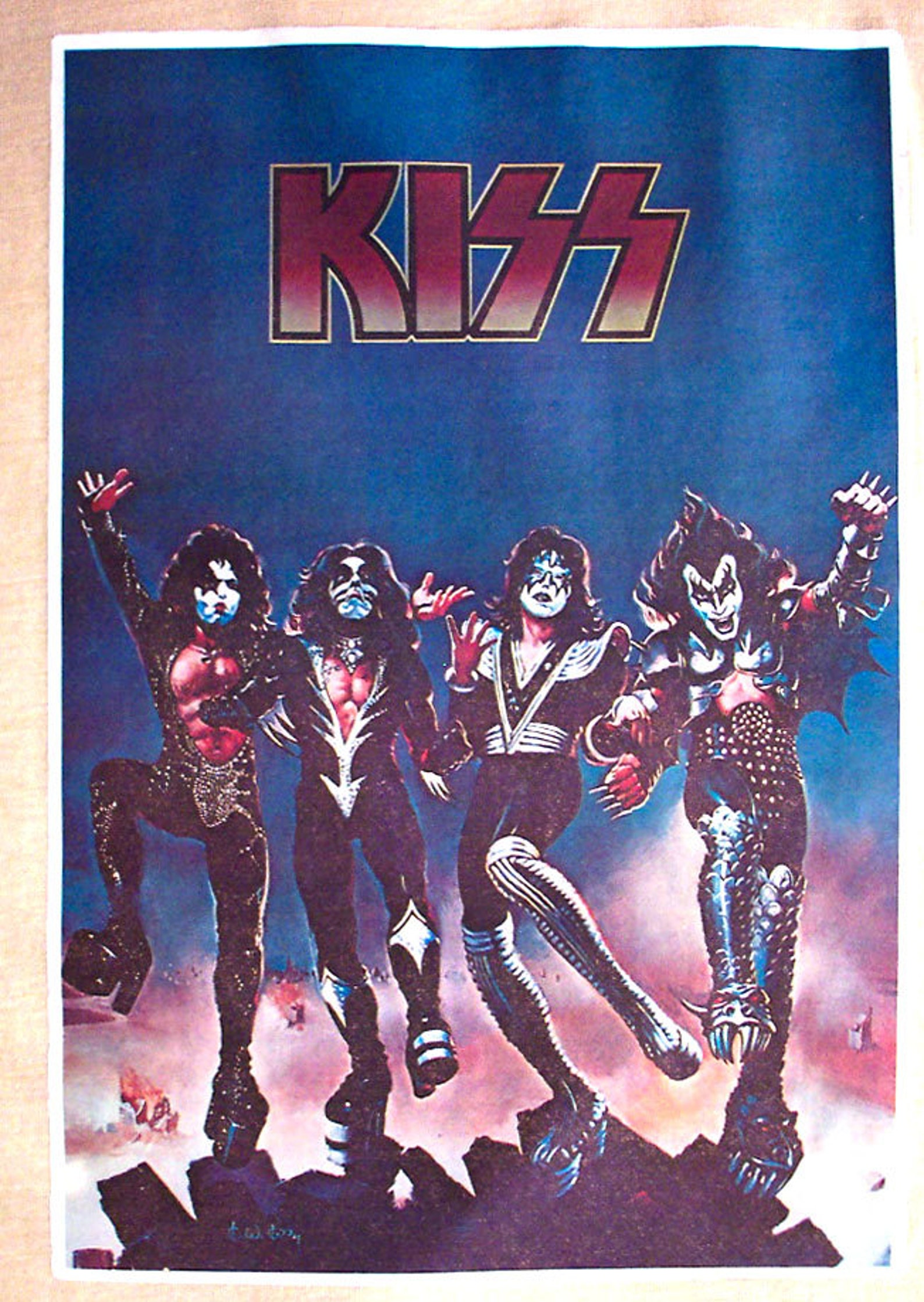 KISS DESTROYER Album Kiss Vintage Tshirt Ironon Rock Band Etsy