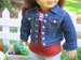 18 Inch Doll Dark Denim Jacket - American Made 18 Inch Doll Clothes - 18' Doll Jean Jacket - Liberty Jane Girl Doll Clothing 