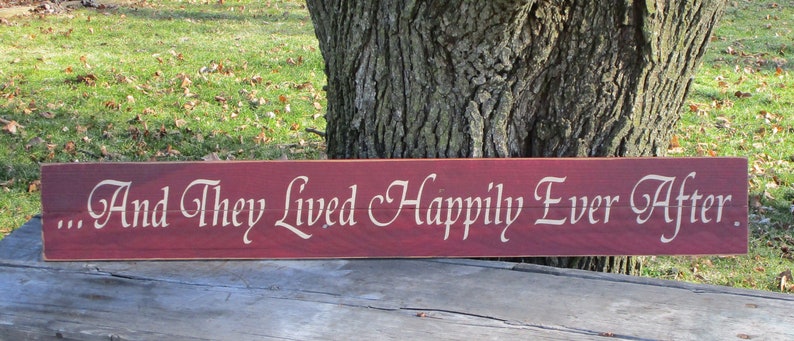 And They Lived Happily Ever Upcycled wood pallet sign ~ Farmhouse Sign Rustic Sign Wedding Gift Bridal Shower Gift Anniversary Gift