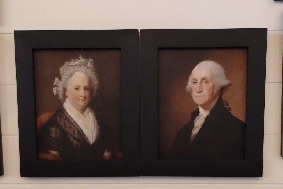 Handmade Primitive Colonial Reproduction George and Martha Washington ...