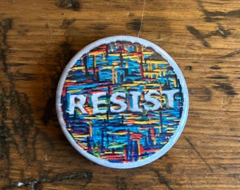 RESIST PIN | Pins | Buttons | Badge | Feminist Pin | Resistance Button | Fight on |
