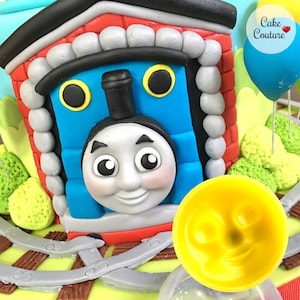 Happy Train Face Fondant Mold