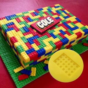 Flat Fondant Block Mold - Includes Font & Side Block Template