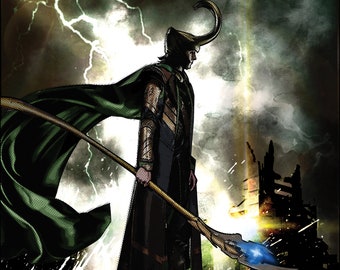 Loki 12" x 18" Metal Print