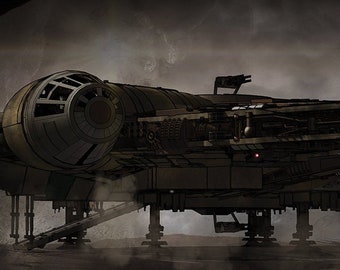 Millennium Falcon X-Large Metal Print