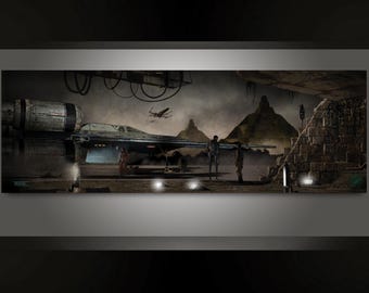 Andor Yavin Base premium artistic canvas