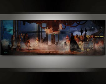 Carbon Freezing Chamber premium artistic canvas