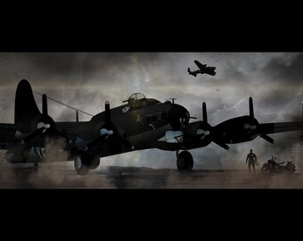 WWII Captain America 12" x 18" Metal Print
