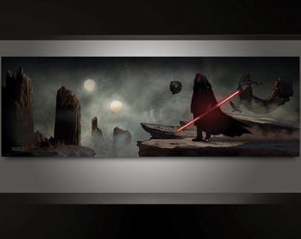 Shadows of Vengeance premium artistic canvas 12" x 36"