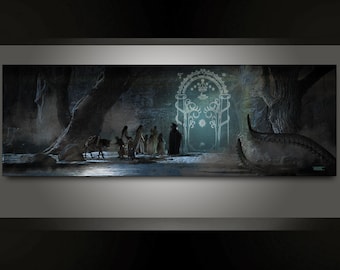 Lord of The Rings The Doors of Durin premium artistic canvas