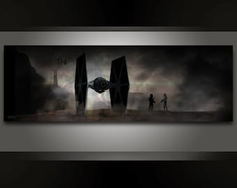 TIE Fighter premium artistic canvas