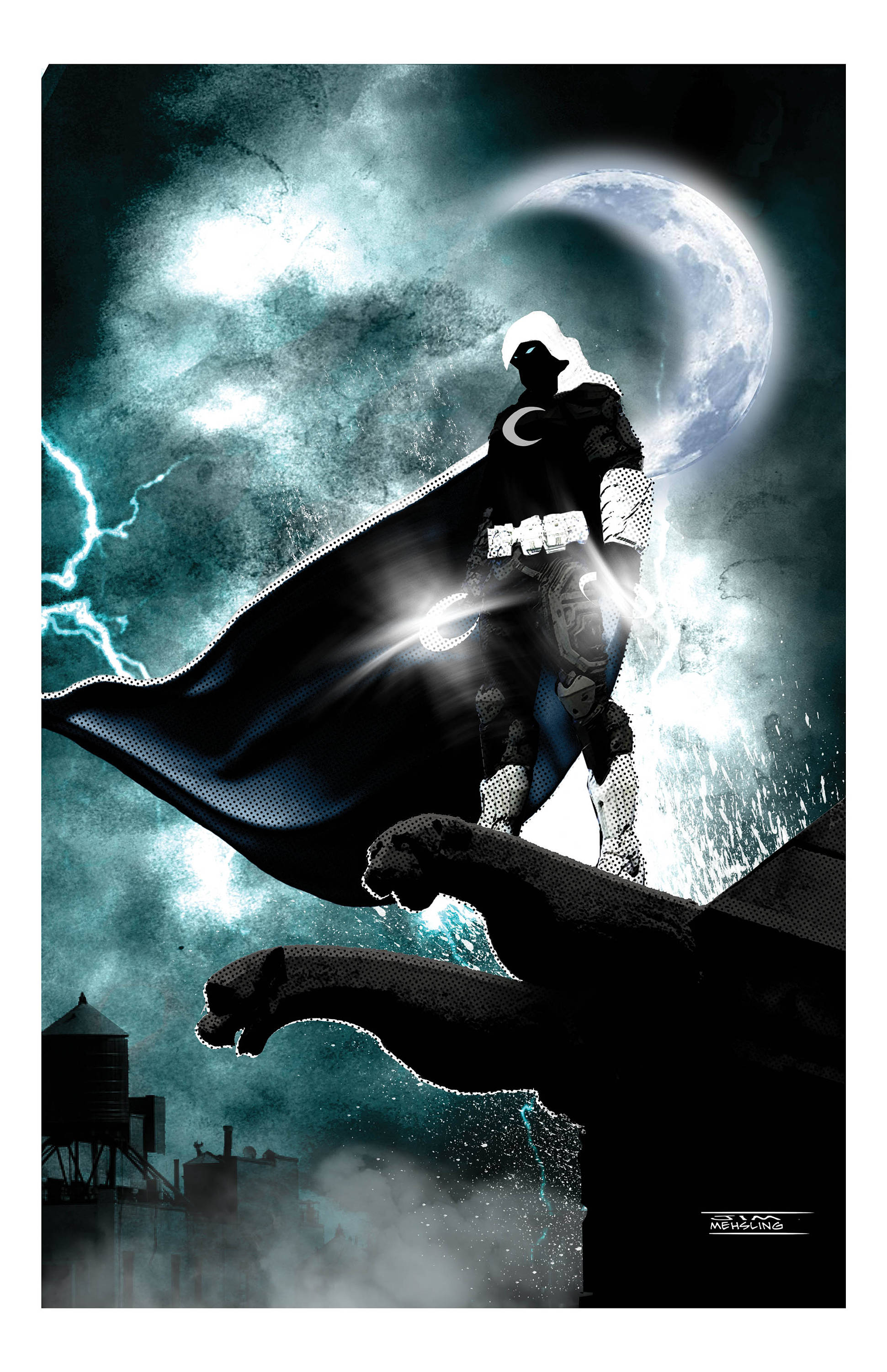 Art print Moon Knight - Lunar Cycle 30x40cm with / without frame by Star  Wars from 16.34 €