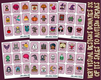 HALLOWEEN PICTURE CARDS Holidays & Seasons ... prek sped slp aba pcs asd iep