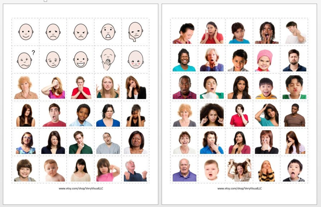 Matching Pecs Example FEELINGS MATCH & SORT W/ 90 Pecs Picture Cards Digital Download Speech ...