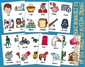 S SOUND CARDS - Initial Medial Final - Language & Articulation Flashcards ... prek sped slp aba pcs asd iep