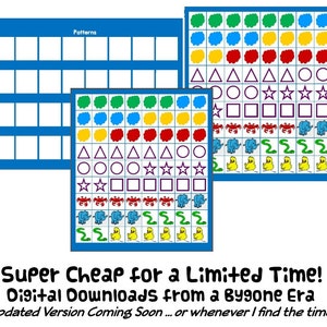 PATROON & VOLGORDE Sorteren met 144 kaarten: instant digitale download toespraak autisme aba therapie visueel hulpmiddel afdrukbare pdf