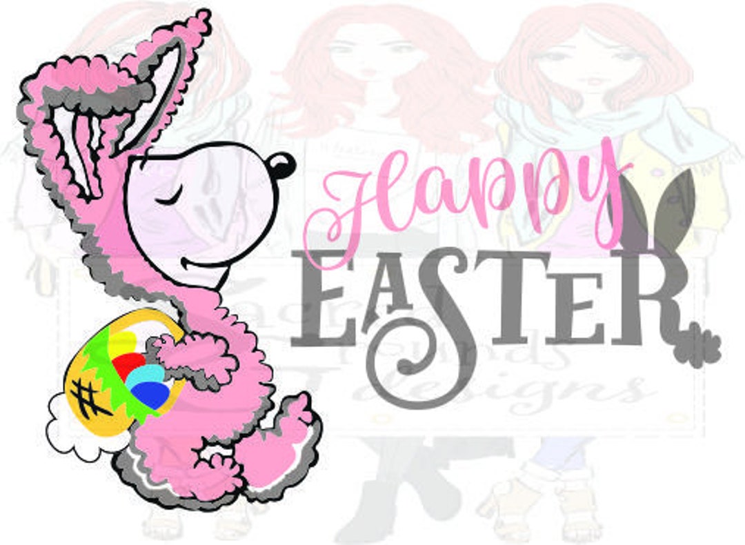 Snoopy Happy Easter in Bunny Suit - Etsy