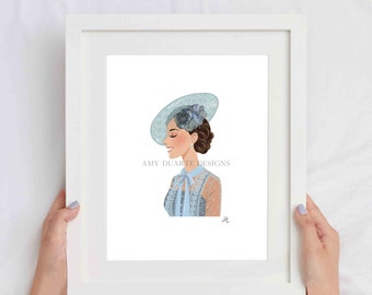 Catherine Middleton - Ascot Blue Dress/Hat