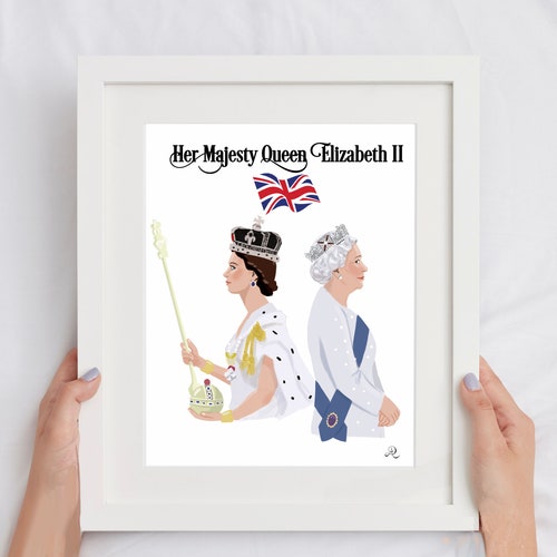Queen Elizabeth Well Done Lilibet Print HM Queen Elizabeth Etsy