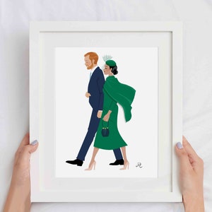 Meghan Markle and Prince Harry Art Print