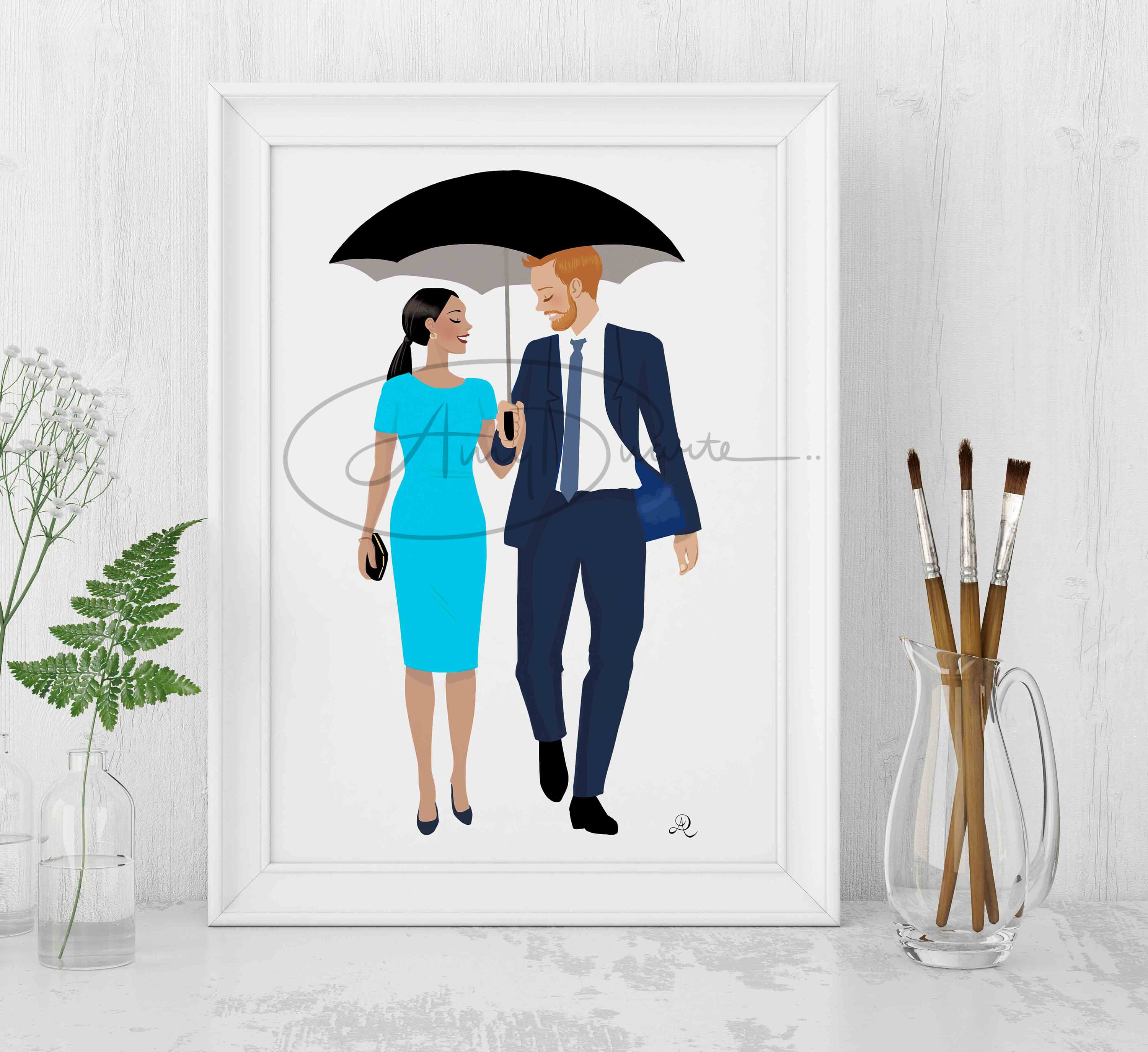 harry and meghan blue dress Meghan Markle Connected with Her NAACP Image Awards Dress Designer by Email