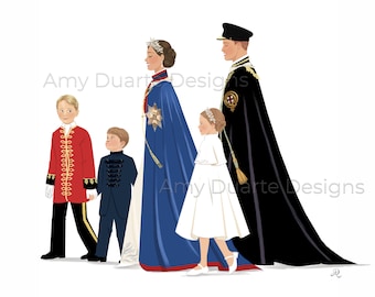 King Charles family Coronation Day