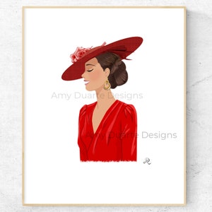 Princess of Wales Ascot Red hat