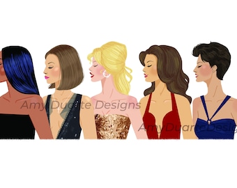 90's Supermodels - Naomi Campbell, Christy Turlington, Claudia Schiffer, Cindy Crawford, Linda Evangelista