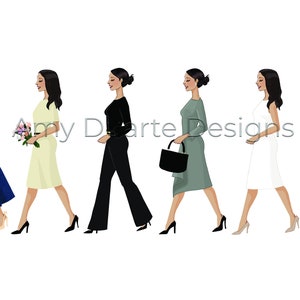 Meghan Markle Duchess of Sussex Fashion Illustration