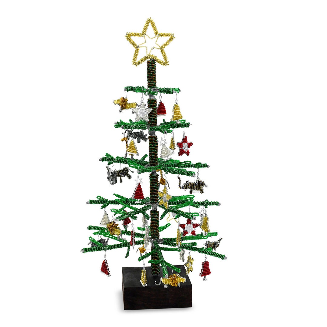 Flat Pack African Christmas Tree | Beaded African Style | Handmade ...