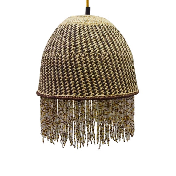 Beaded pendant light shade deals