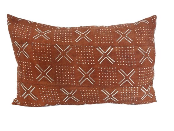 Mudcloth Pillow - Brown - 60x40cm, 24