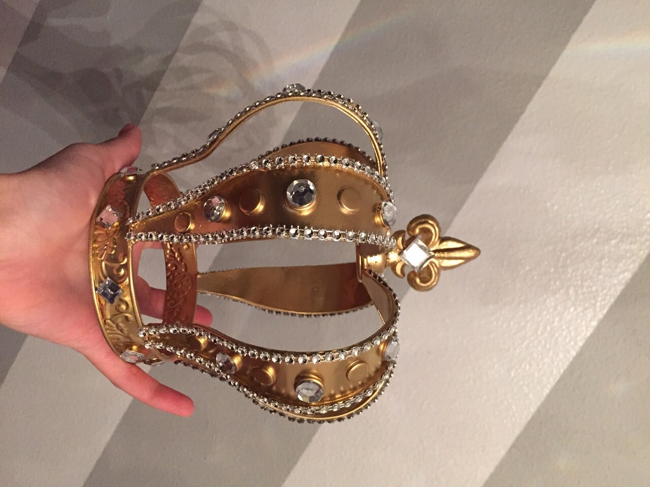 Gold Metal Crown Embellished Crown Crown Decor Event Crown Etsy