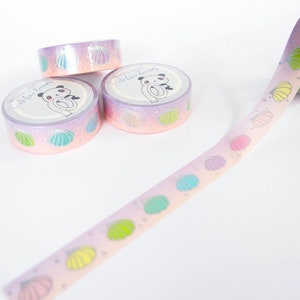 ADW-005 HOLO RAINBOW Whip Cream Washi Tape - 15MMx10M - planner, masking tape, decorative tape, stickers, journal