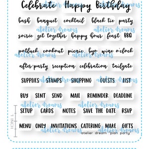 Retiring Ad 048 Plan Party Planner Stamps Photopolymer Etsy Ireland