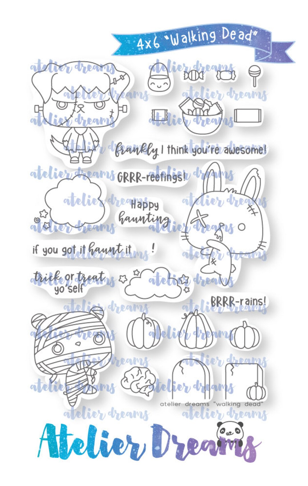 Buy AD-911 Walking Dead - Planner Stamps (photopolymer Clear