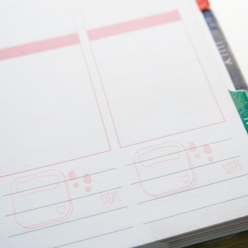 AD007 PLAN FITNESS Planner Stamps Photopolymer Clear Etsy