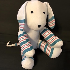 Original Design Special Order Dog. Handmade from Newborn Hospital Receiving Blankets. Customer Supplied Blankets. More Animals also.