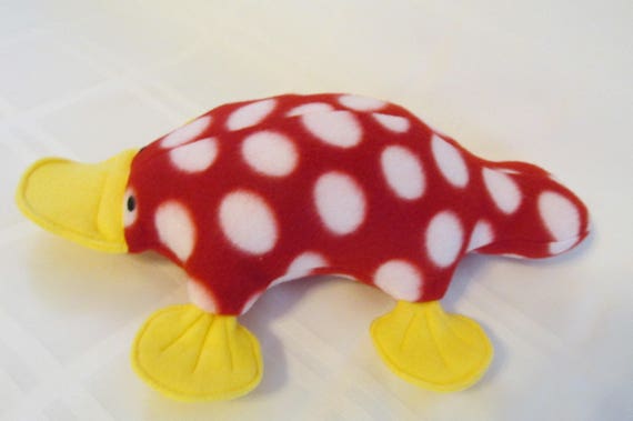 pink platypus stuffed animal