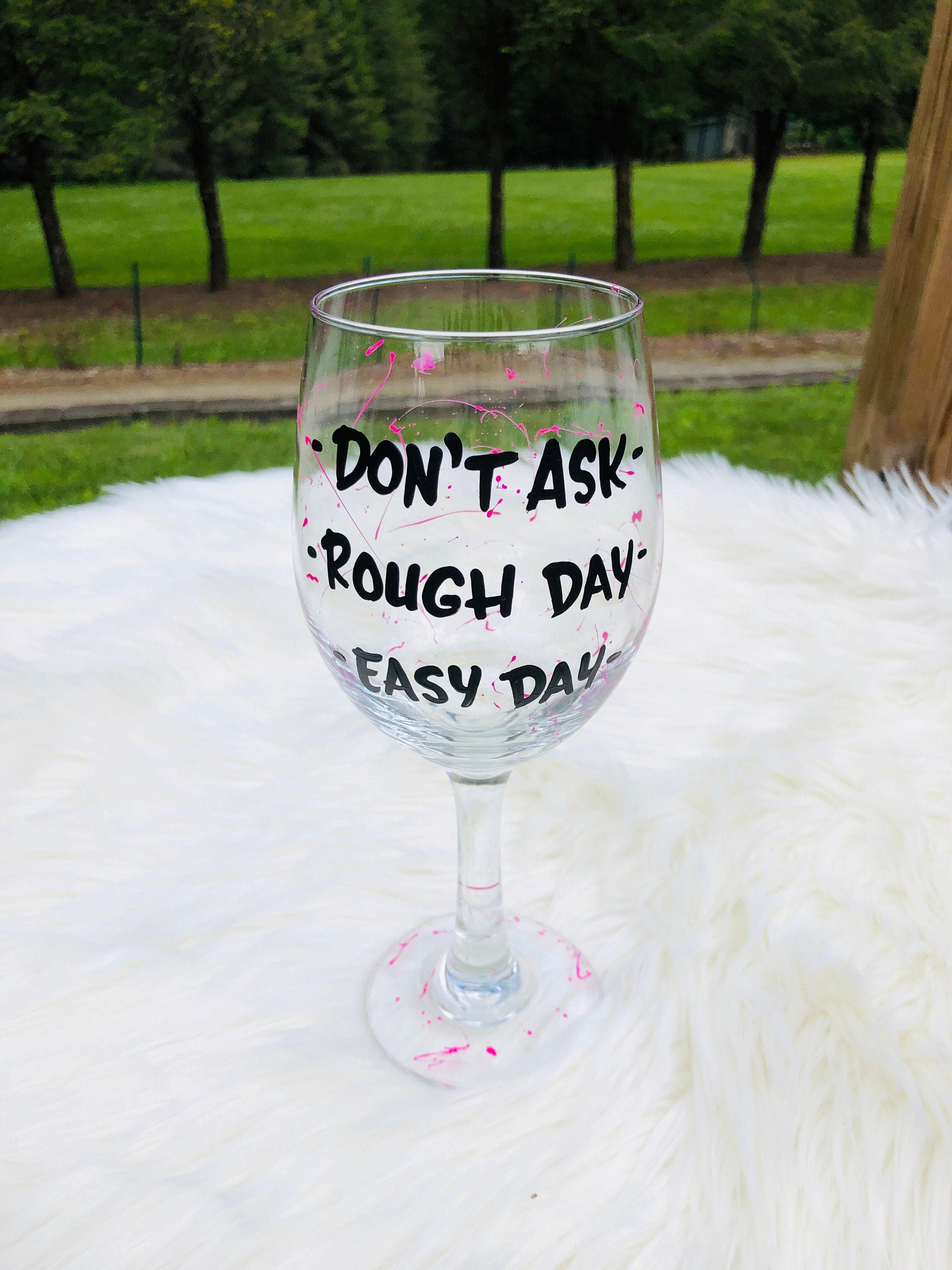 A Day Without Wine Drink Mugs & Glasses from Driftless Studios